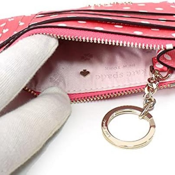 ✨HOST PICK✨ NWOT Kate Spade Spencer Dots Zip Coin Card Case - Picture 6 of 11